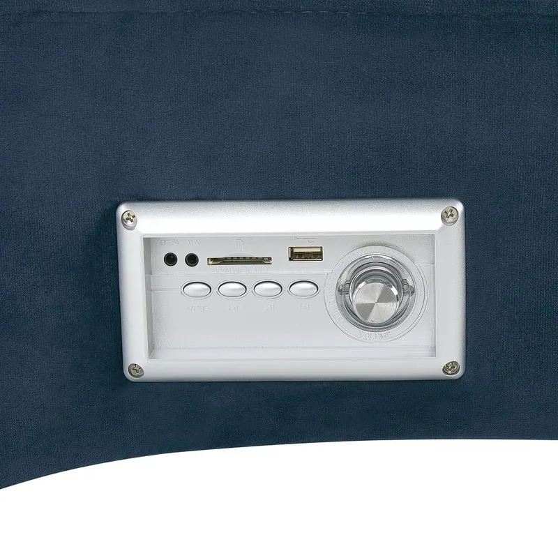 Sjeselong Simorre - Blå, svart, sølv - Møbler - Stoler - Lenestoler - Liggestol