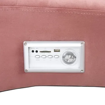 Sjeselong Simorre - Rosa, svart, sølv - Møbler - Stoler - Lenestoler - Liggestol