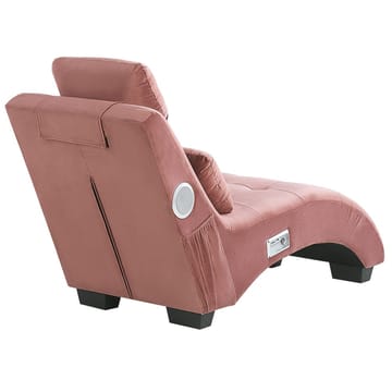 Sjeselong Simorre - Rosa, svart, sølv - Møbler - Stoler - Lenestoler - Liggestol