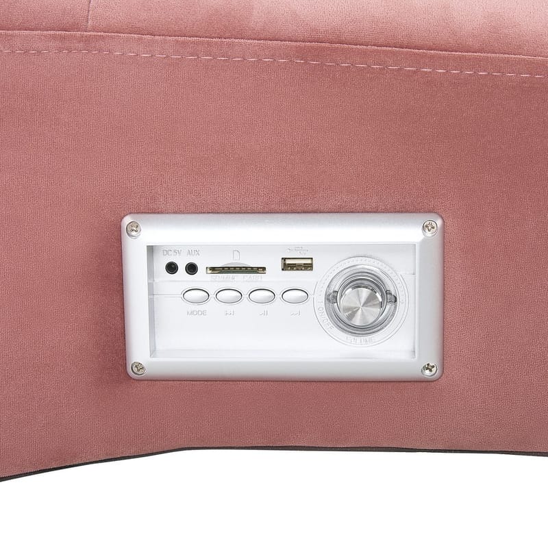 Sjeselong Simorre - Rosa, svart, sølv - Møbler - Stoler - Lenestoler - Liggestol