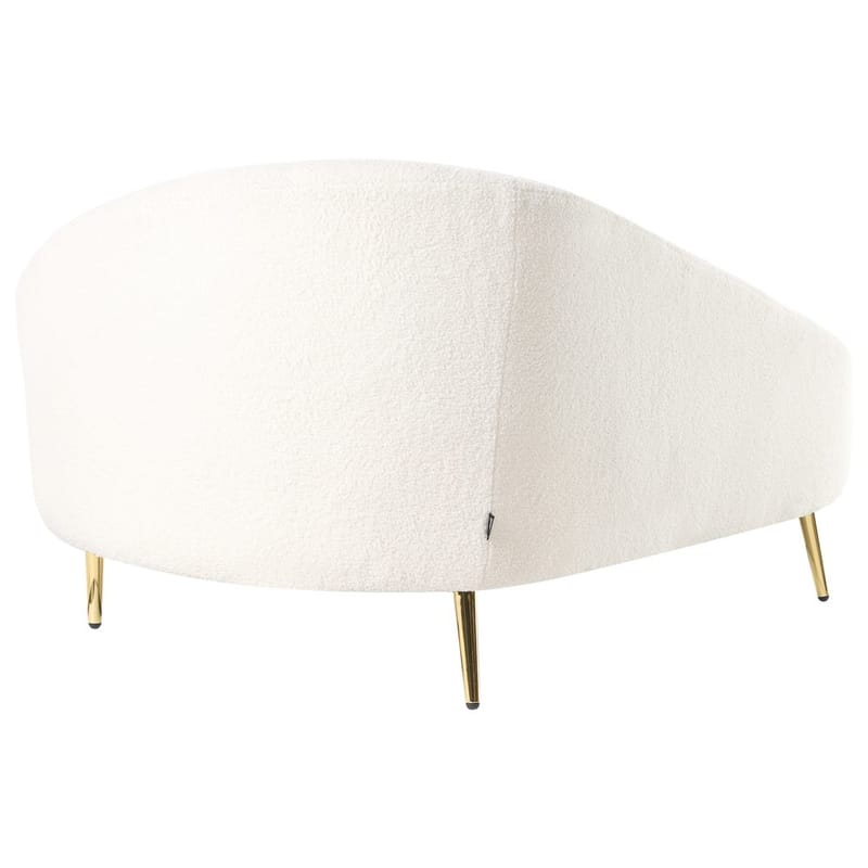 Sjeselong Valreas - Hvit, gull/Vendbar mot høyre - Møbler - Stoler - Lenestoler - Liggestol