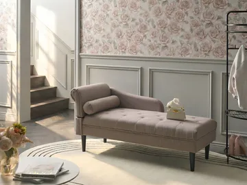 Sjeselong Yvoire venstrevendt - Taupe - Møbler - Sofaer - Dagsenger