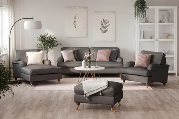 Howard Lyx Sjeselonglenestol - Mørkegrå - Møbler - Stoler - Lenestoler - Sjeselonglenestol & divanlenestol