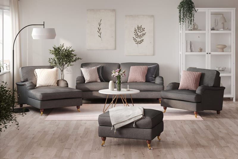 Howard Lyx Sjeselonglenestol - Mørkegrå - Møbler - Stoler - Lenestoler - Sjeselonglenestol & divanlenestol