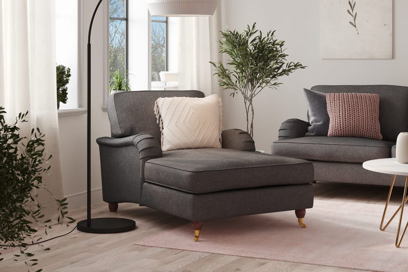 Howard Lyx Sjeselonglenestol - Mørkegrå - Møbler - Stoler - Lenestoler - Sjeselonglenestol & divanlenestol