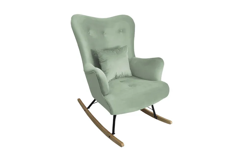 Skandynawski Lenestol, Fløyel/Grønn