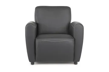 Aston Lenestol Bonded Leather - Svart - Møbler - Stoler - Lenestoler - Skinnlenestol