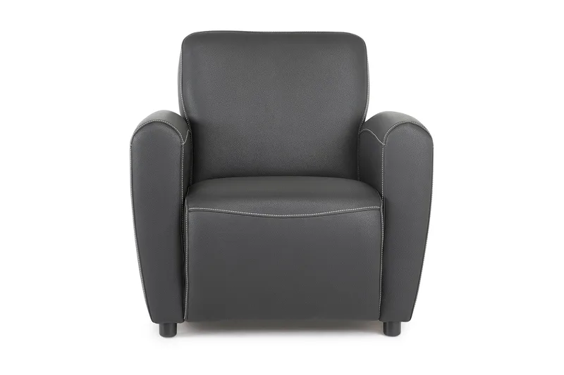 Aston Lenestol Bonded Leather - Svart - Møbler - Stoler - Lenestoler - Skinnlenestol