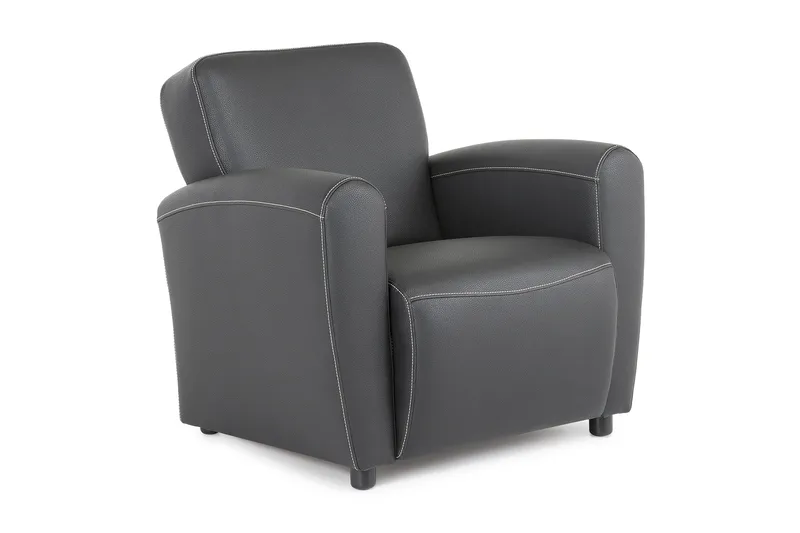 Aston Lenestol Bonded Leather, Svart