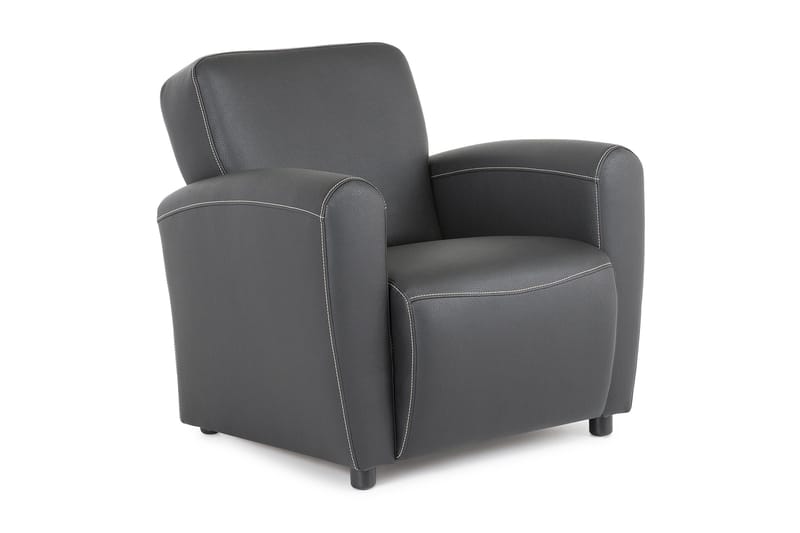 Aston Lenestol Bonded Leather, Svart