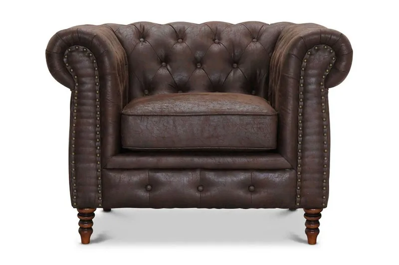 Cambridge Lenestol - Stoff vintage brun - Møbler - Stoler - Lenestoler - Skinnlenestol