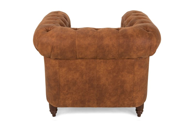 Lenestol Chester Deluxe Vintage - Konjakk - Chesterfield lenestol - Skinnlenestol