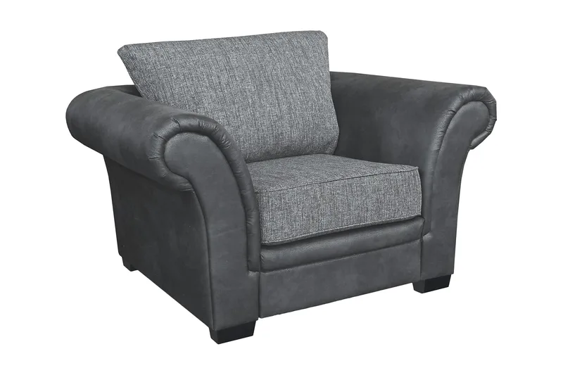 Toronto Lenestol, Svart/Mørkegrå