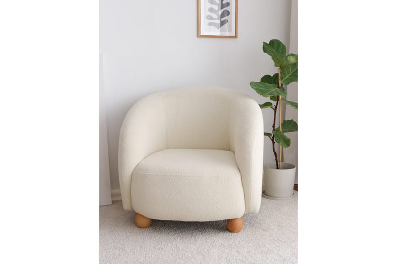 Slon Teddy Lenestol - Hvit - Møbler - Stoler - Lenestoler