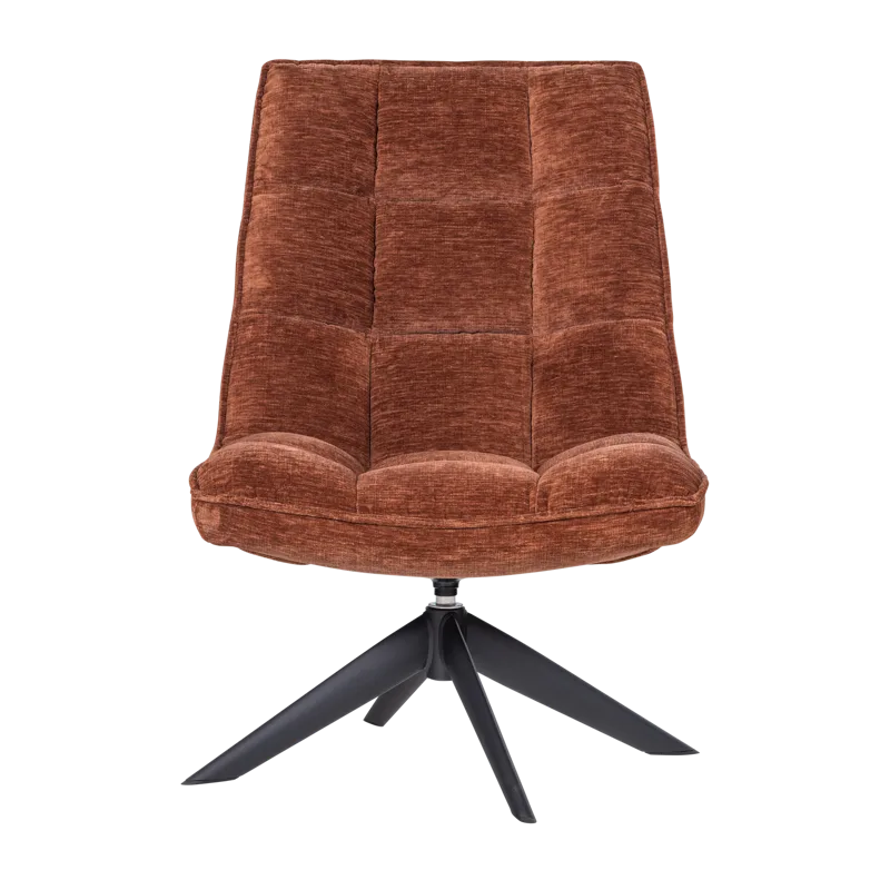 Snurrestol Jouke - Rustbrun - Møbler - Stoler - Lenestoler