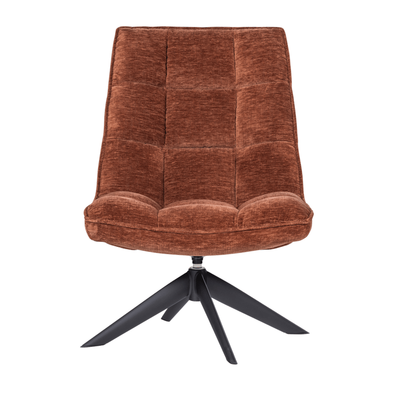 Snurrestol Jouke - Rustbrun - Møbler - Stoler - Lenestoler - Lenestol uten armlene