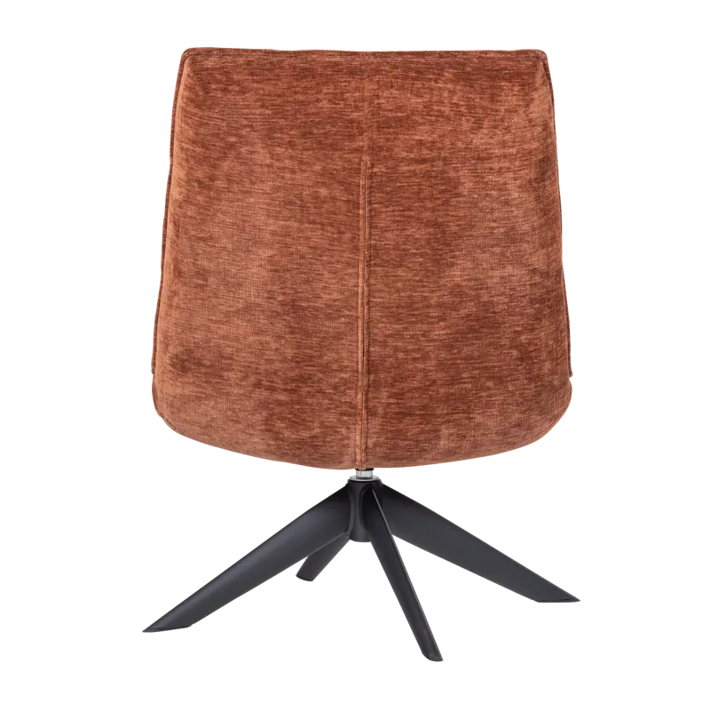 Snurrestol Jouke - Rustbrun - Møbler - Stoler - Lenestoler - Lenestol uten armlene