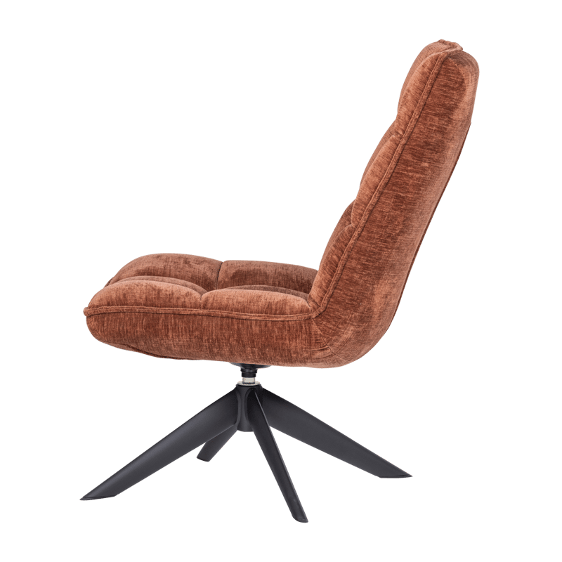 Snurrestol Jouke - Rustbrun - Møbler - Stoler - Lenestoler
