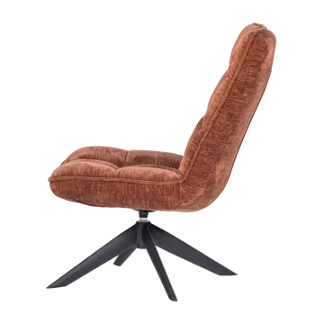 Snurrestol Jouke - Rustbrun - Møbler - Stoler - Lenestoler - Lenestol uten armlene