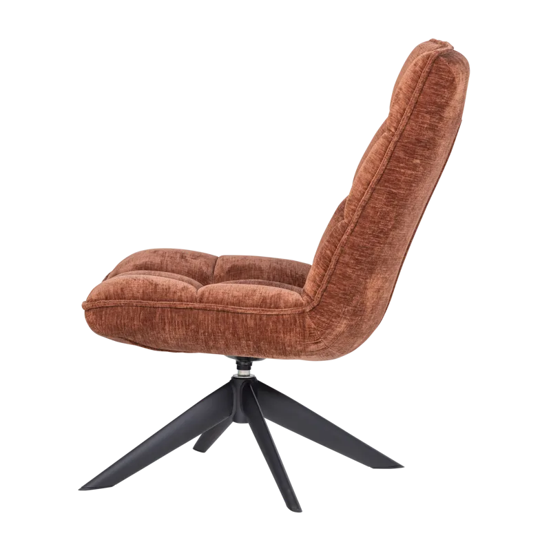 Snurrestol Jouke - Rustbrun - Møbler - Stoler - Lenestoler - Lenestol uten armlene