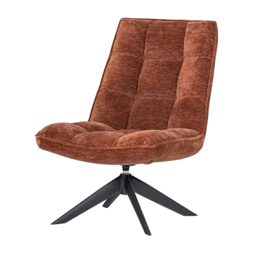 Snurrestol Jouke - Rustbrun - Møbler - Stoler - Lenestoler