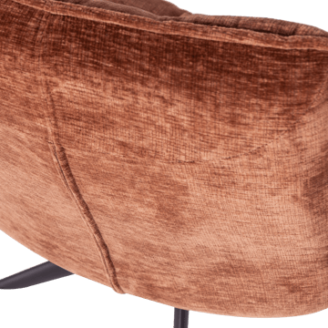 Snurrestol Jouke - Rustbrun - Møbler - Stoler - Lenestoler