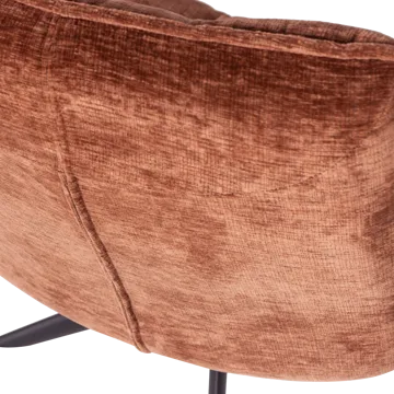 Snurrestol Jouke - Rustbrun - Møbler - Stoler - Lenestoler - Lenestol uten armlene