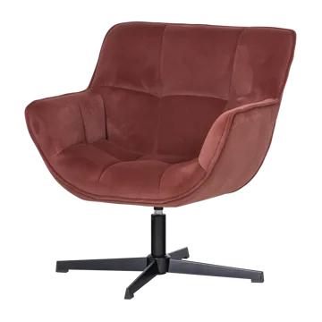 Snurrestol Wibo - Vinrød - Møbler - Stoler - Lenestoler