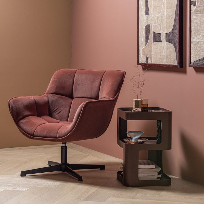 Snurrestol Wibo - Vinrød - Møbler - Stoler - Lenestoler