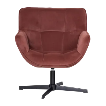 Snurrestol Wibo - Vinrød - Møbler - Stoler - Lenestoler