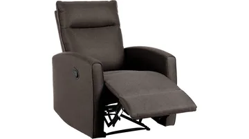 Solvane reclinerlenestol i stoff - Gråbrun - Møbler - Stoler - Lenestoler - Recliner