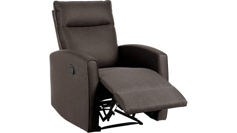 Solvane reclinerlenestol i stoff - Gråbrun - Møbler - Stoler - Lenestoler - Recliner