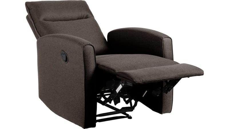 Solvane reclinerlenestol i stoff - Gråbrun - Møbler - Stoler - Lenestoler - Recliner