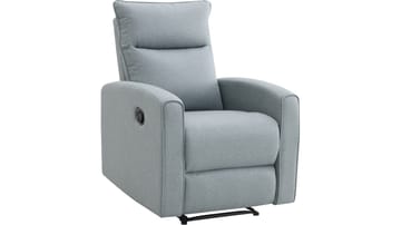Solvane reclinerlenestol i stoff - Lyseblå - Møbler - Stoler - Lenestoler - Recliner