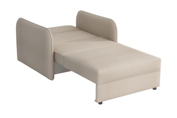Sovelenestol Viva - Beige/Grå - Møbler - Stoler - Lenestoler - Fløyelslenestol