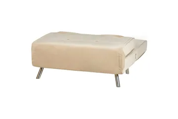 Sovesofa Farris - Beige, Sølv - Møbler - Stoler - Lenestoler - Sengestol
