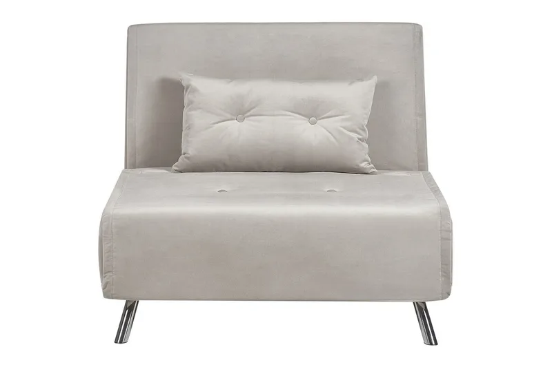 Sovesofa Farris, Grå, sølv