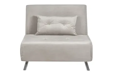 Sovesofa Farris - Grå/sølv - Møbler - Stoler - Lenestoler - Fløyelslenestol