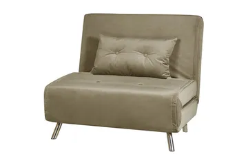 Sovesofa Farris - Grønn, Sølv - Møbler - Stoler - Lenestoler - Sengestol