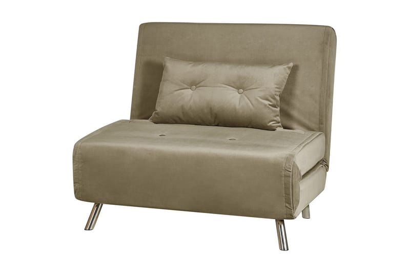 Sovesofa Farris - Grønn, Sølv - Møbler - Stoler - Lenestoler - Sengestol