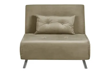 Sovesofa Farris - Grønn/Sølv - Møbler - Stoler - Lenestoler - Sengestol