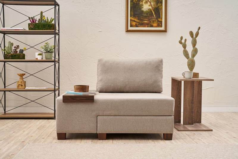 Sovesofa Lenestol Perenna - Krem - Møbler - Stoler - Lenestoler - Sengestol
