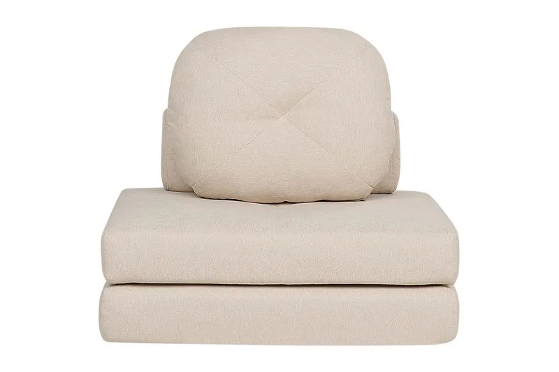 Sovesofa Olden, Beige/Polyester, 81x182 cm