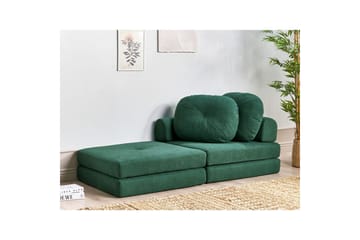 Sovesofa Olden - Grønn/Polyester, 81x182 cm - Møbler - Stoler - Lenestoler - Sengestol