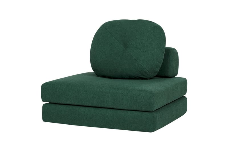 Sovesofa Olden - Grønn/Polyester, 81x182 cm - Møbler - Stoler - Lenestoler - Sengestol