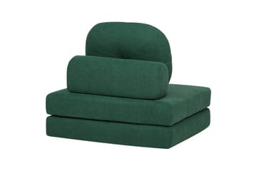 Sovesofa Olden - Grønn/Polyester, 81x182 cm - Møbler - Stoler - Lenestoler - Sengestol