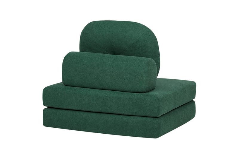Sovesofa Olden - Grønn/Polyester, 81x182 cm - Møbler - Stoler - Lenestoler - Sengestol
