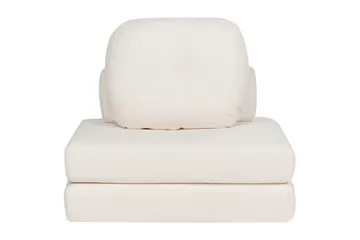 Sovesofa Olden - Hvit/Bouclé, 81x182 cm - Møbler - Stoler - Lenestoler - Sengestol