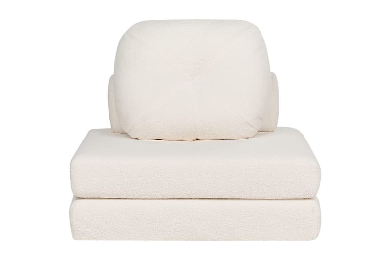 Sovesofa Olden - Hvit/Bouclé, 81x182 cm - Møbler - Stoler - Lenestoler - Sengestol
