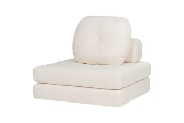 Sovesofa Olden - Hvit/Bouclé, 81x182 cm - Møbler - Stoler - Lenestoler - Sengestol